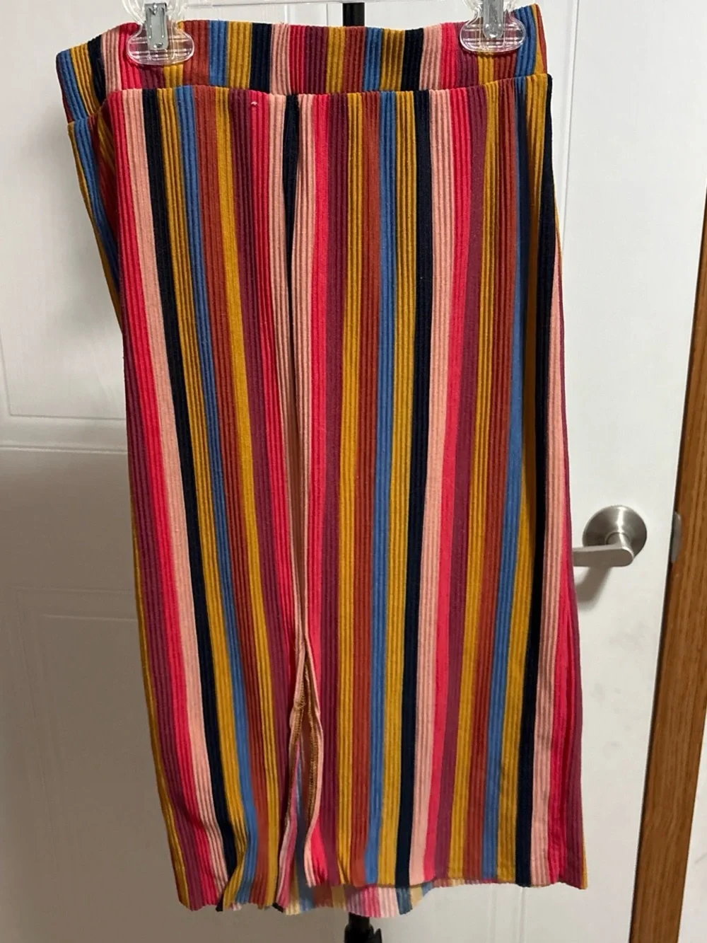 wild fable Multicolor Vertical Stripe Ribbed Skirt